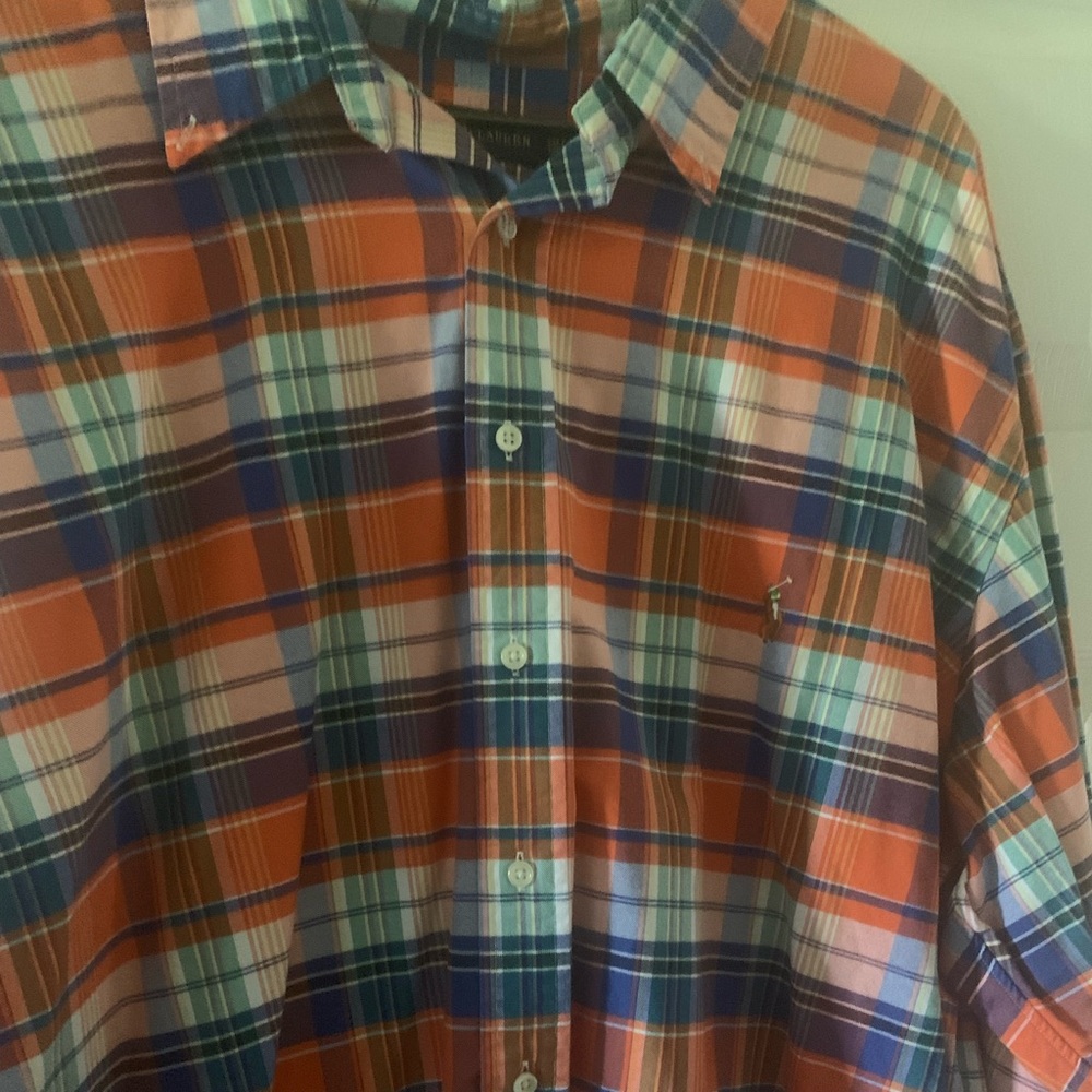 Big and Tall Polo Ralph Lauren men plaid shirt